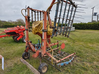 Lot 104 - Opico 6m Hydraulic Folding Grass Harrow with...