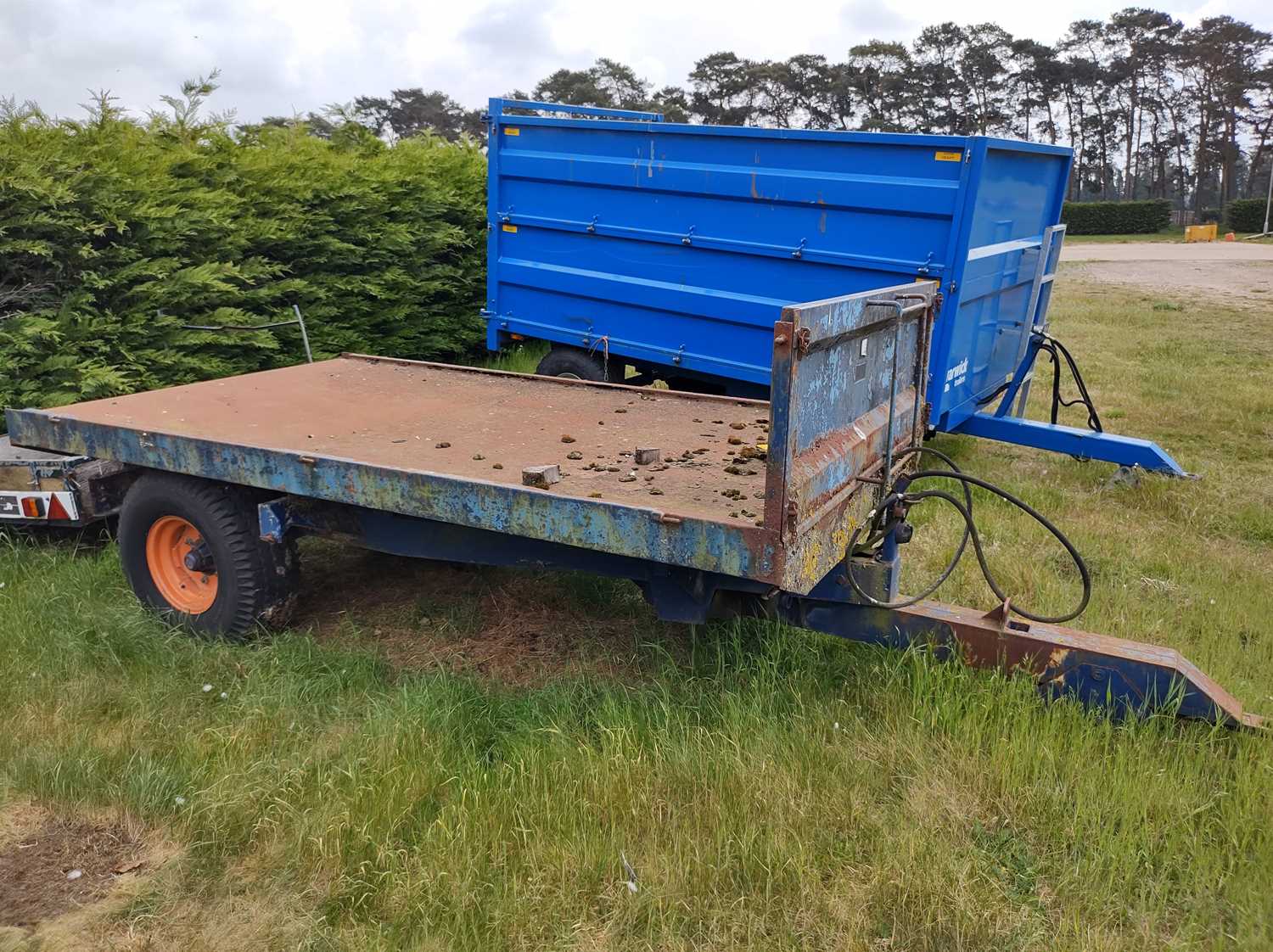 Lot 126 - Wootton Flat Bed Tipping Trailer