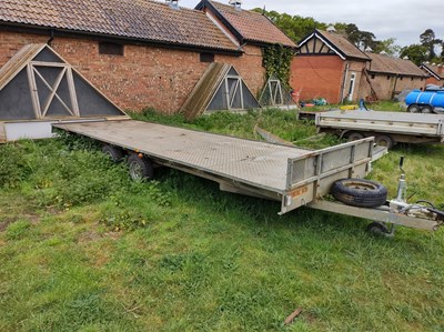 Lot 124 - Dual Axle Flatbed Trailer - NO VAT