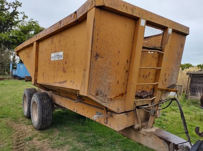 Lot 136 - Richard Western 10t High Tip Muck Trailer