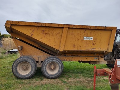 Lot 136 - Richard Western 10t High Tip Muck Trailer