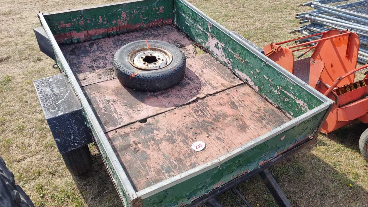 Lot 235 - 2 Wheel Car Trailer 8 x 5ft