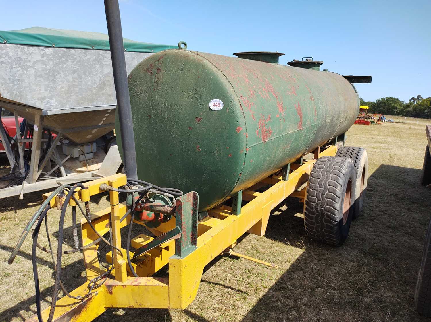 Lot 446 - Double Axle Water Bowser Tank (16.5ft x 4.5ft)