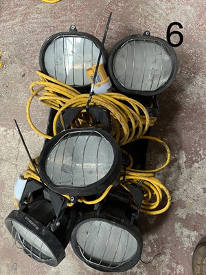 Lot 168 - Qty of 110v Work Lights