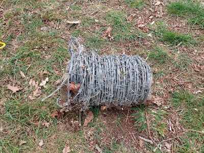 Lot 67 - Barbed wire - Half reel
