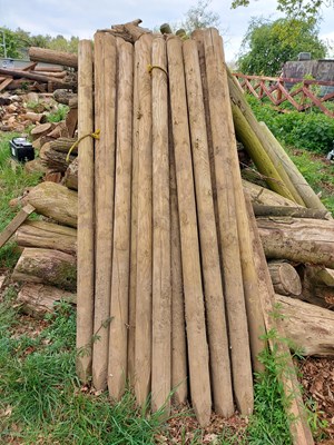 Lot 72 - 20 x Wooden fence posts (3 inch)