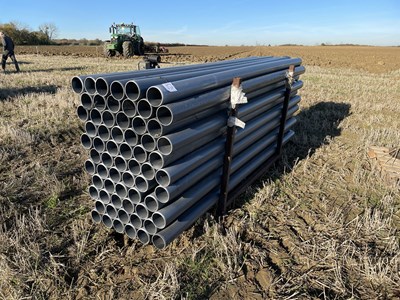 Lot 157 - 63 x 3m Plastic Pipes