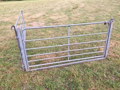Lot 26 - 6ft Galvanised sheep gate in frame