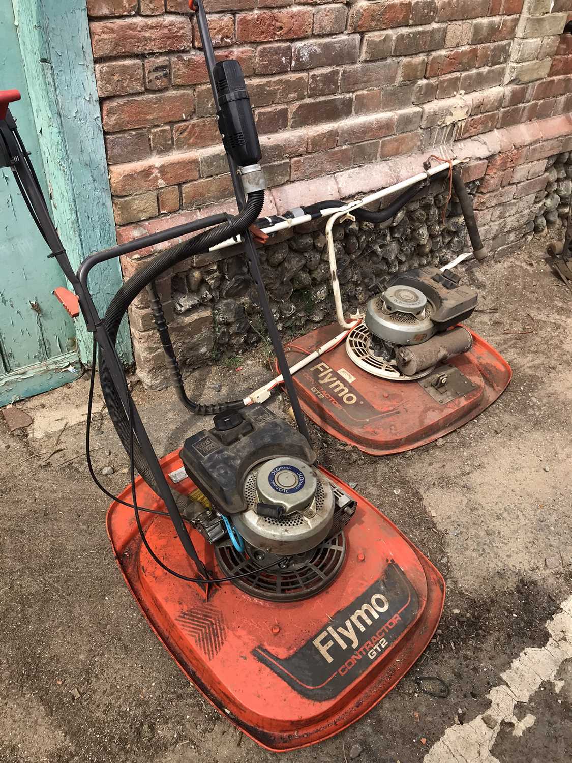 Lot 328 - 2x GT2 Contractor Flymo hover mowers