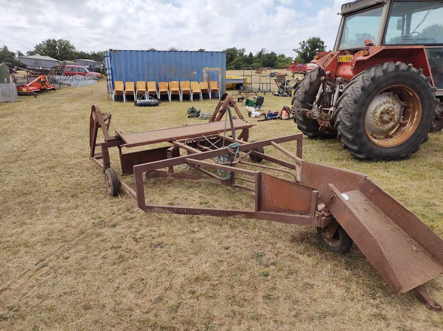 Lot 351 - Flat 8' Bale Sledge