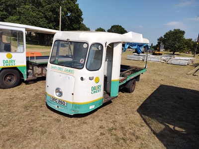 Lot 210 - Three Wheeled White Milk Float. Reg OPC 26D