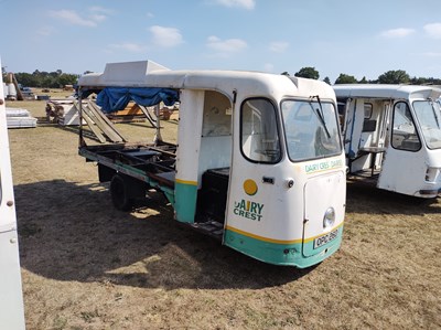 Lot 210 - Three Wheeled White Milk Float. Reg OPC 26D