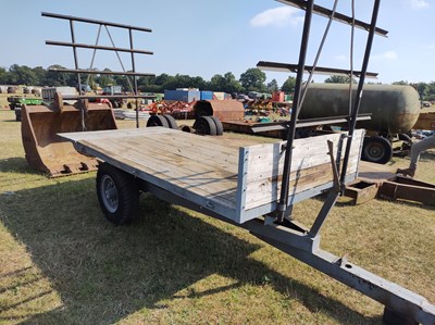 Lot 210 - 15ft Flat Bale Trailer with Ladders