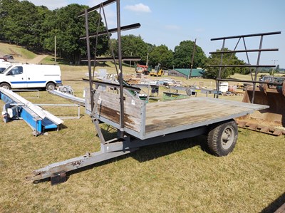 Lot 210 - 15ft Flat Bale Trailer with Ladders