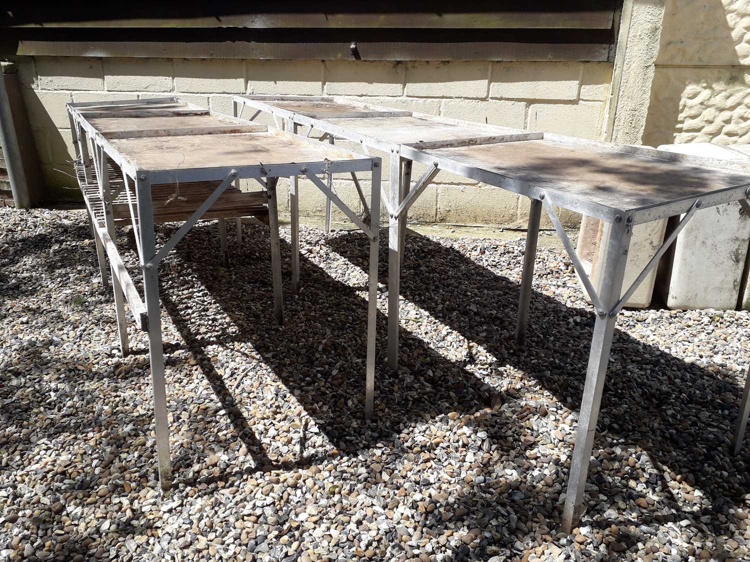 Lot 698 Greenhouse Benches