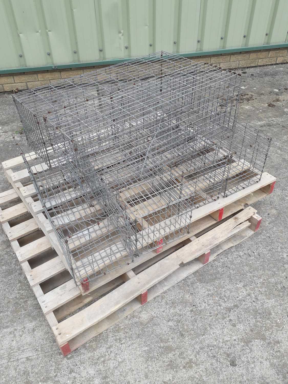 Lot 708 - 6 live rabbit cage traps