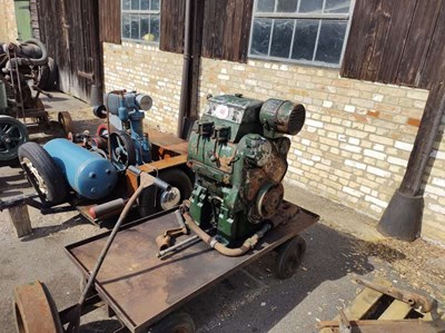 Lot 48 - Twin Diesel Lister Engine (Located in Culford)