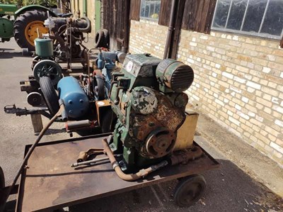 Lot 48 - Twin Diesel Lister Engine (Located in Culford)