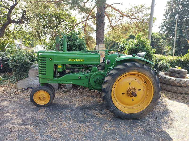 Lot 33 John Deere Series A Tractor. Bought since new.