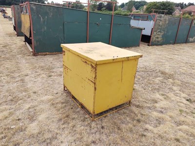 Lot 243 - Metal Box (Yellow)