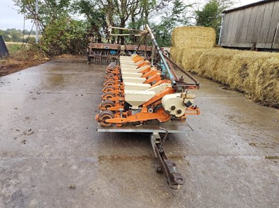 Lot 57 - 12 Row Webb Sugar Beet Drill (on trailer)