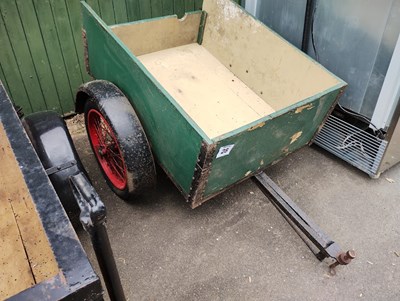 Lot 28 - Vintage garden tractor trailer