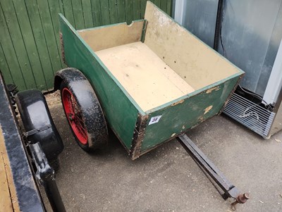 Lot 28 - Vintage garden tractor trailer