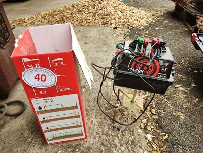 Lot 40 - Falcon 12 volt electric fence unit. Barely used.