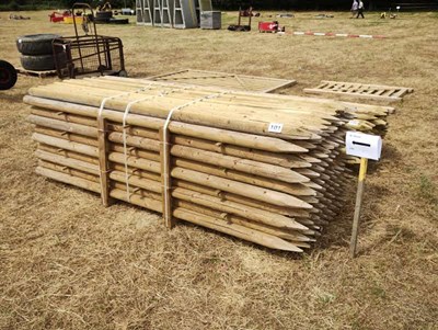 Lot 101 - 115 Machine Turned Fencing Stakes. 2.7m. New.