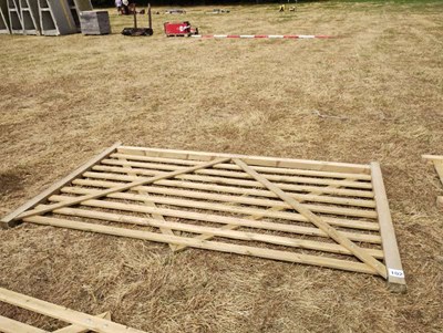Lot 102 - 3m Wooden Gate. New/Unused.