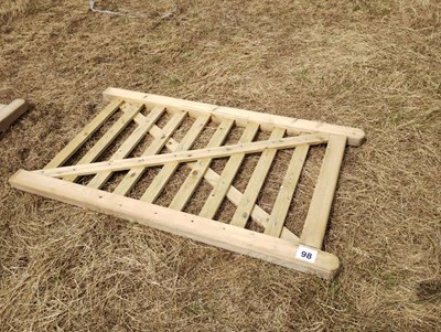 Lot 98 - 1m Wooden Gate. New/Unused