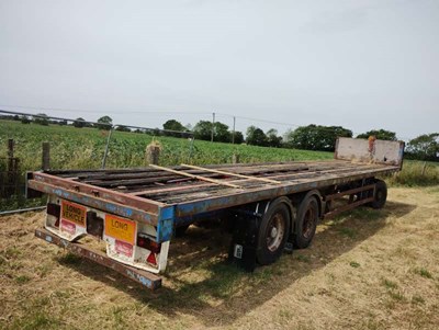 Lot 126 - 40ft Flat Lorry Trailer