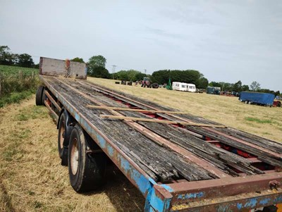 Lot 126 - 40ft Flat Lorry Trailer