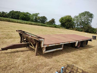 Lot 125 - 25ft Straw Trailer - Lorry Conversion