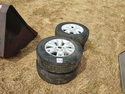 Lot 119 - Set of 4 Ranger Wheels and Tyres