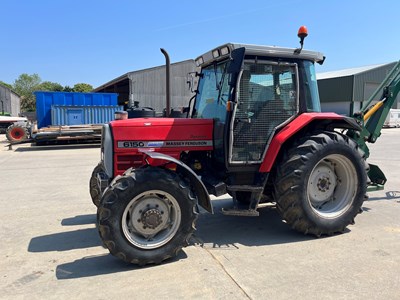 Lot 188 - Massey Ferguson 6150. Reg: P672 7DX. 6808 hours.