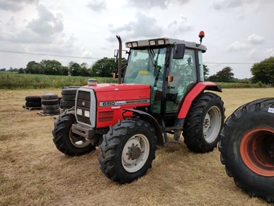 Lot 188 - Massey Ferguson 6150. Reg: P672 7DX. 6808 hours.