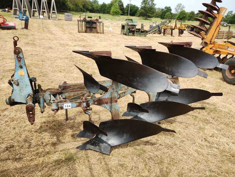 Lot 144 - Ransomes 300 S Reversible Plough. 4 x 14".