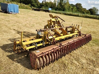 Lot 201 - Bomford Spring Tine Cultivator with crumbler...