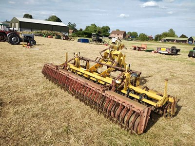 Lot 201 - Bomford Spring Tine Cultivator with crumbler...
