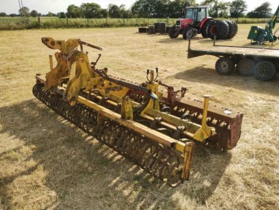 Lot 201 - Bomford Spring Tine Cultivator with crumbler...