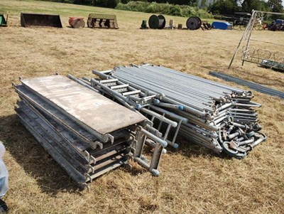 Lot 218 - Tower Scaffolding. 7 Boards, 10 Sections,...