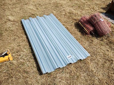 Lot 224 - 10 x Metal Sheets 1.8m x 1m