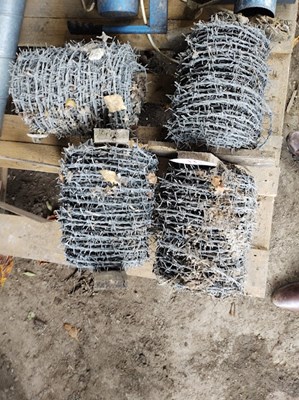 Lot 16 - 4 x Roll of Barbed Wire