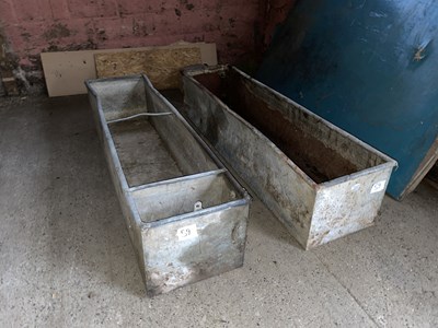 Lot 59 - 2 x Metal Troughs