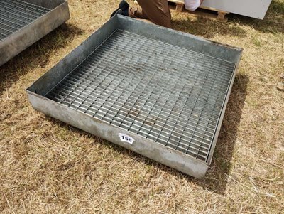 Lot 158 - 1 x Oil Drum Drip Stand Tray