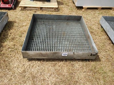 Lot 159 - 1 x Oil Drum Drip Stand Tray