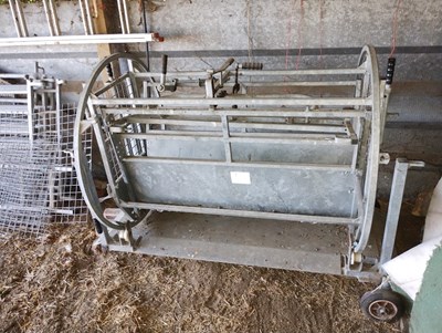 Lot 44 - IAE Galvanised Sheep Rollover Crate (Located...