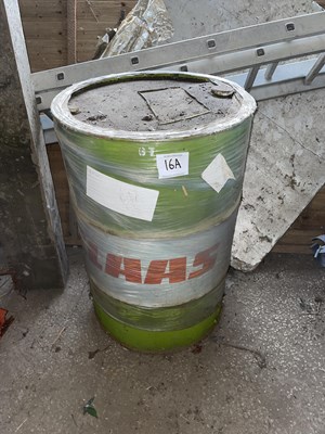 Lot 16a - 2 x Hydraulic Oil Drum 1- New 2- Part used
