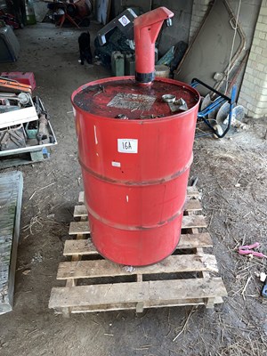 Lot 16 - 2 x Hydraulic Oil Drum 1- New 2- Part used